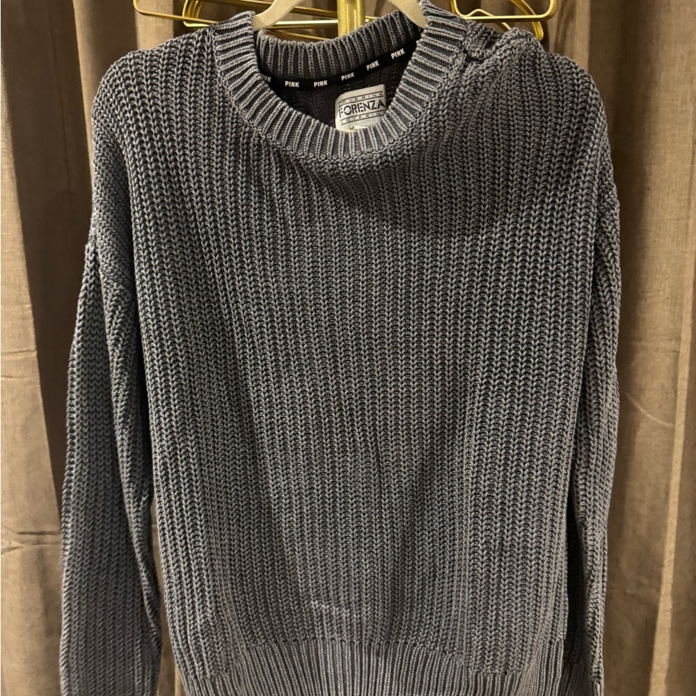 PINK Victoria's Secret Gray Crewneck Sweater